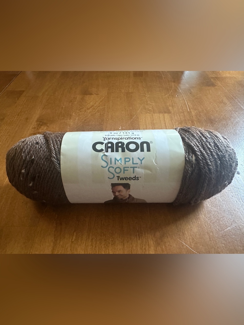 Carbon Simply Soft Tweeds Taupe Yarn - Soft Acrylic Blend